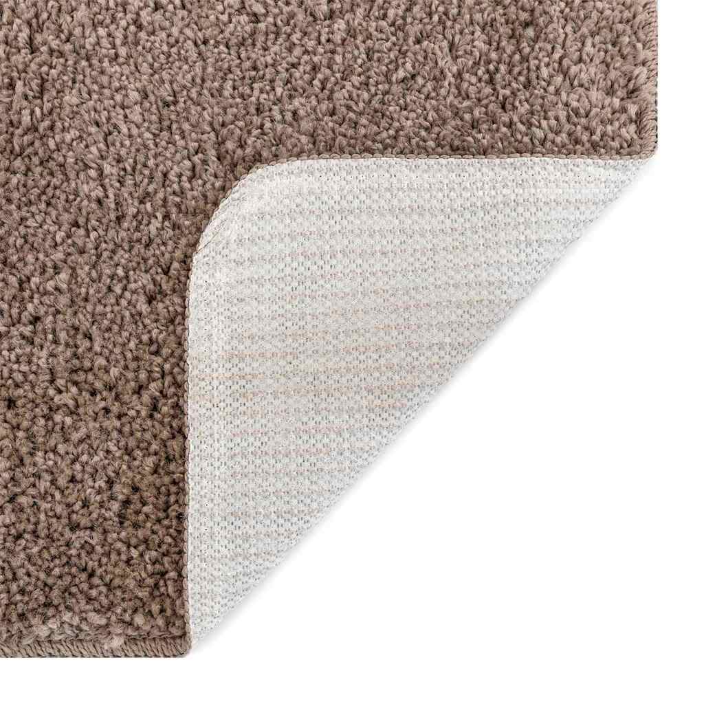 Tappeto Shaggy Antiscivolo Marrone 80 x 150 cm PP | homemem39
