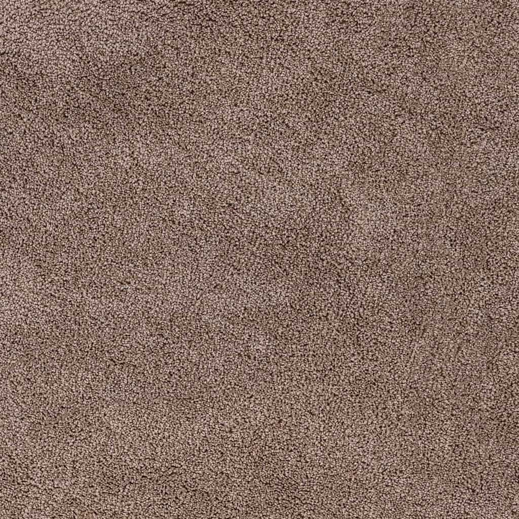 Tappeto Shaggy Antiscivolo Marrone 90 x 90 cm PP