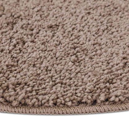Tappeto Shaggy Antiscivolo Marrone 160 x 160 cm PP | homemem39
