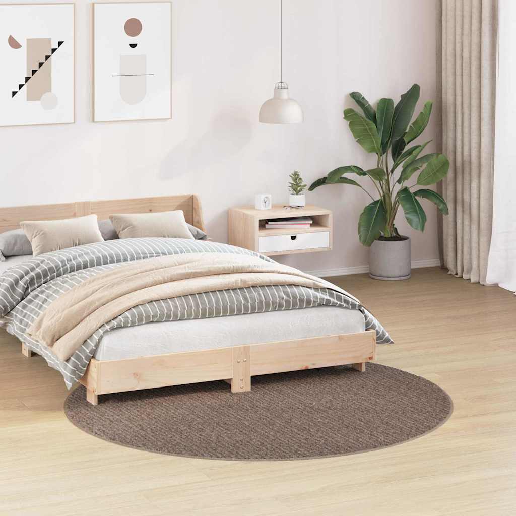 Tappeto Shaggy Antiscivolo Marrone 160 x 160 cm PP | homemem39