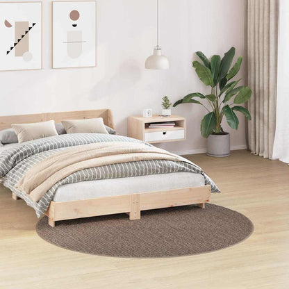 Tappeto Shaggy Antiscivolo Marrone 160 x 160 cm PP | homemem39