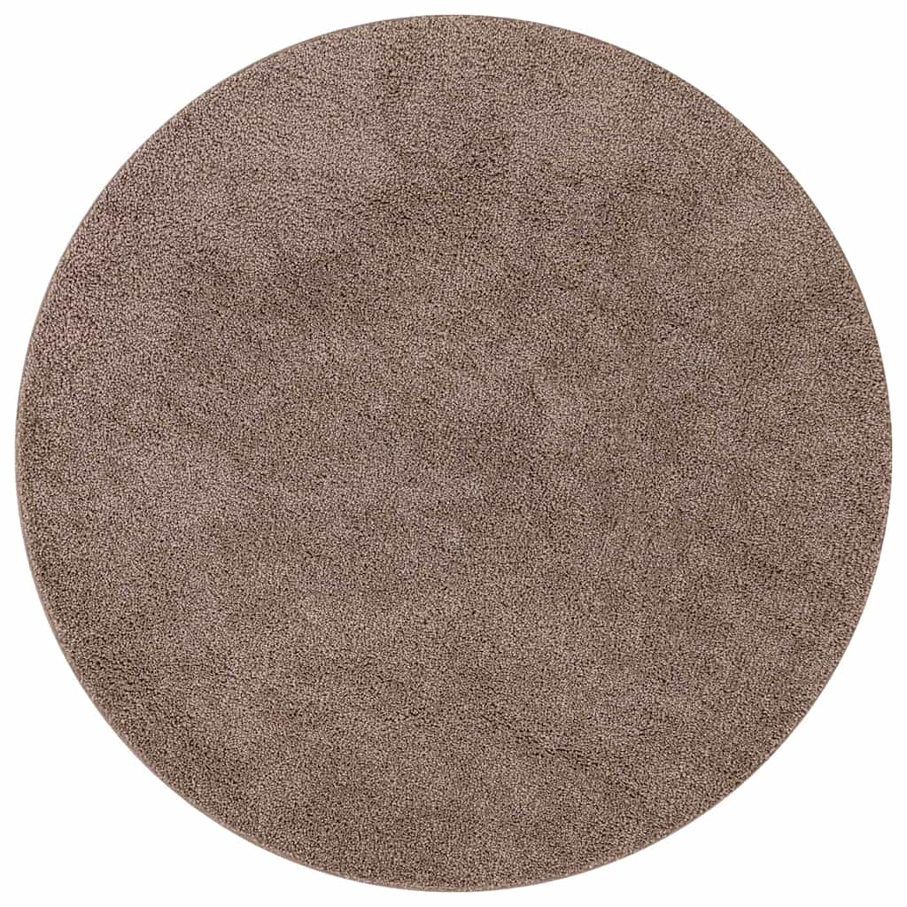 Tappeto Shaggy Antiscivolo Marrone 160 x 160 cm PP | homemem39