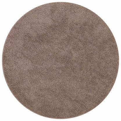 Tappeto Shaggy Antiscivolo Marrone 160 x 160 cm PP