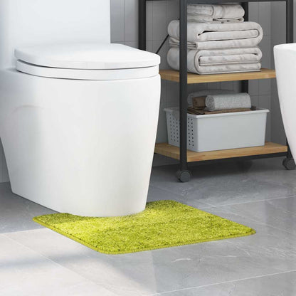 Tappeto Antiscivolo per Bagno con Taglio per Toilette Verde | homemem39