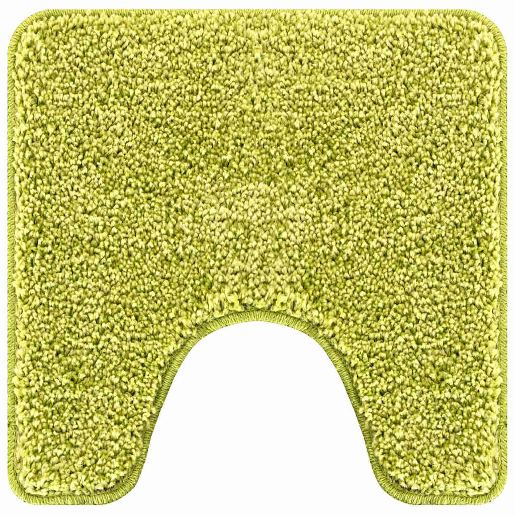Tappeto Antiscivolo per Bagno con Taglio per Toilette Verde | homemem39