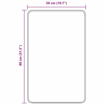 Tappetino da bagno antiscivolo Grigio 50 x 80 cm PP | homemem39