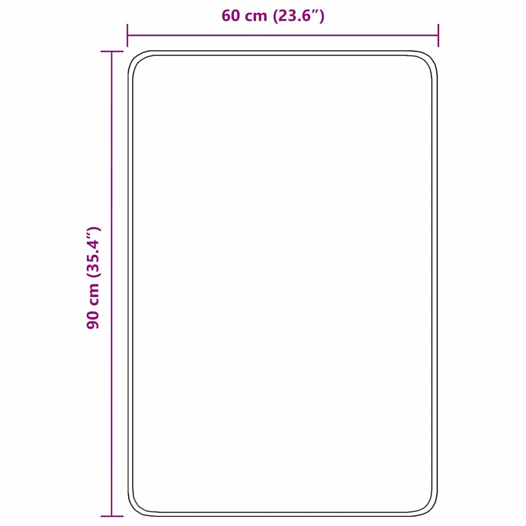 Tappetino da bagno antiscivolo Viola 60 x 90 cm PP | homemem39