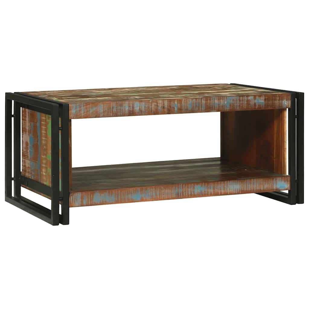 Tavolino da salotto 90 x 50 x 38 cm Legno Recuperato Massello | homemem39