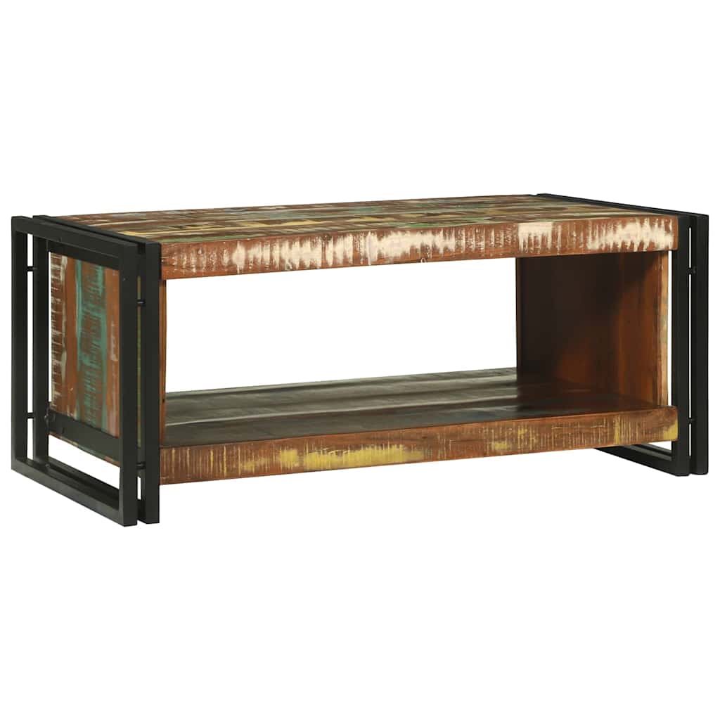 Tavolino da salotto 90 x 50 x 38 cm Legno Recuperato Massello | homemem39