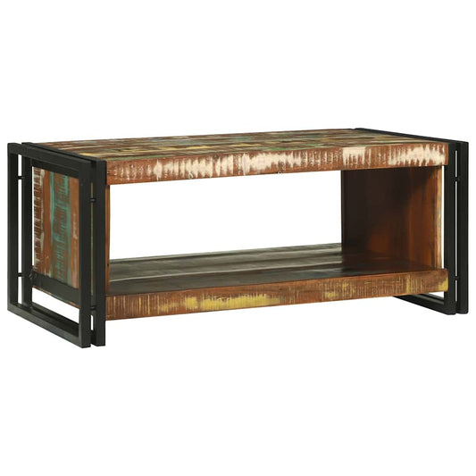 Tavolino da salotto 90 x 50 x 38 cm Legno Recuperato Massello | homemem39
