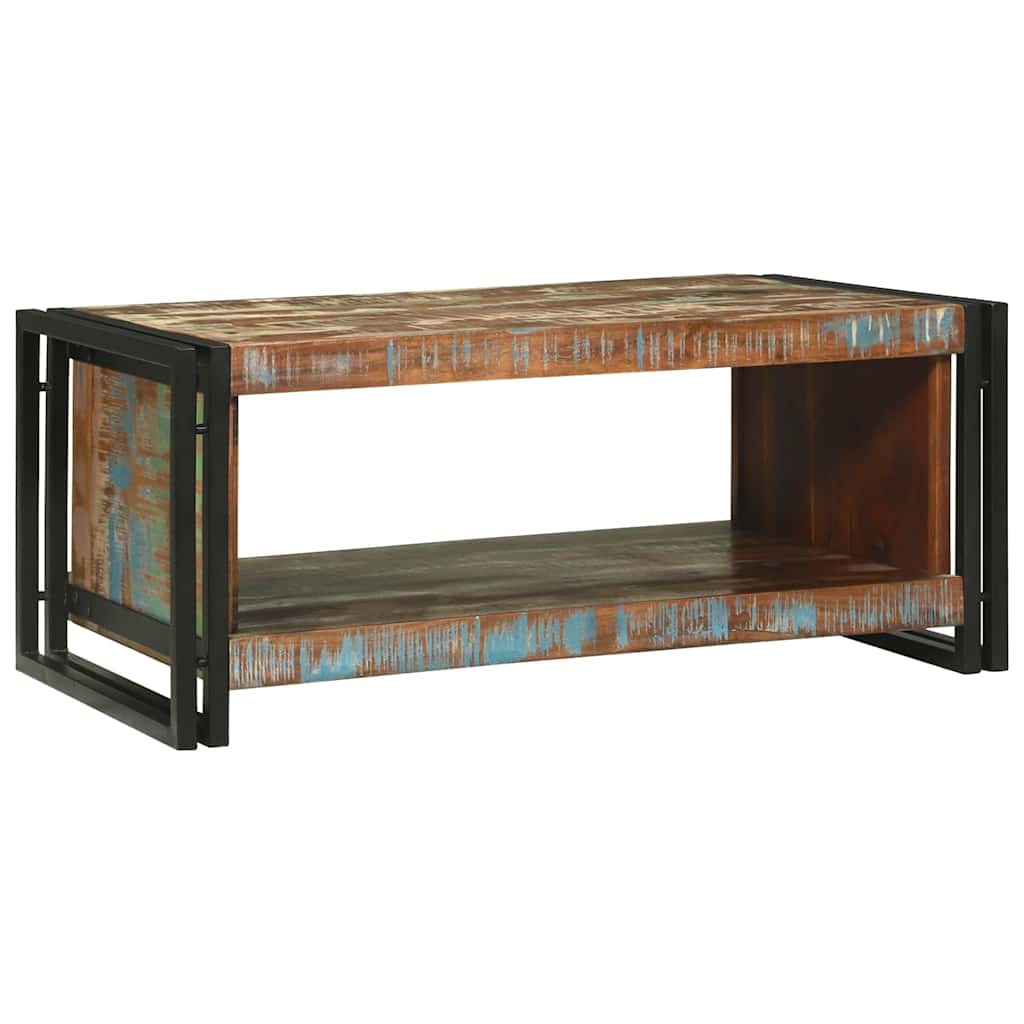 Tavolino da salotto 90 x 50 x 38 cm Legno Recuperato Massello | homemem39