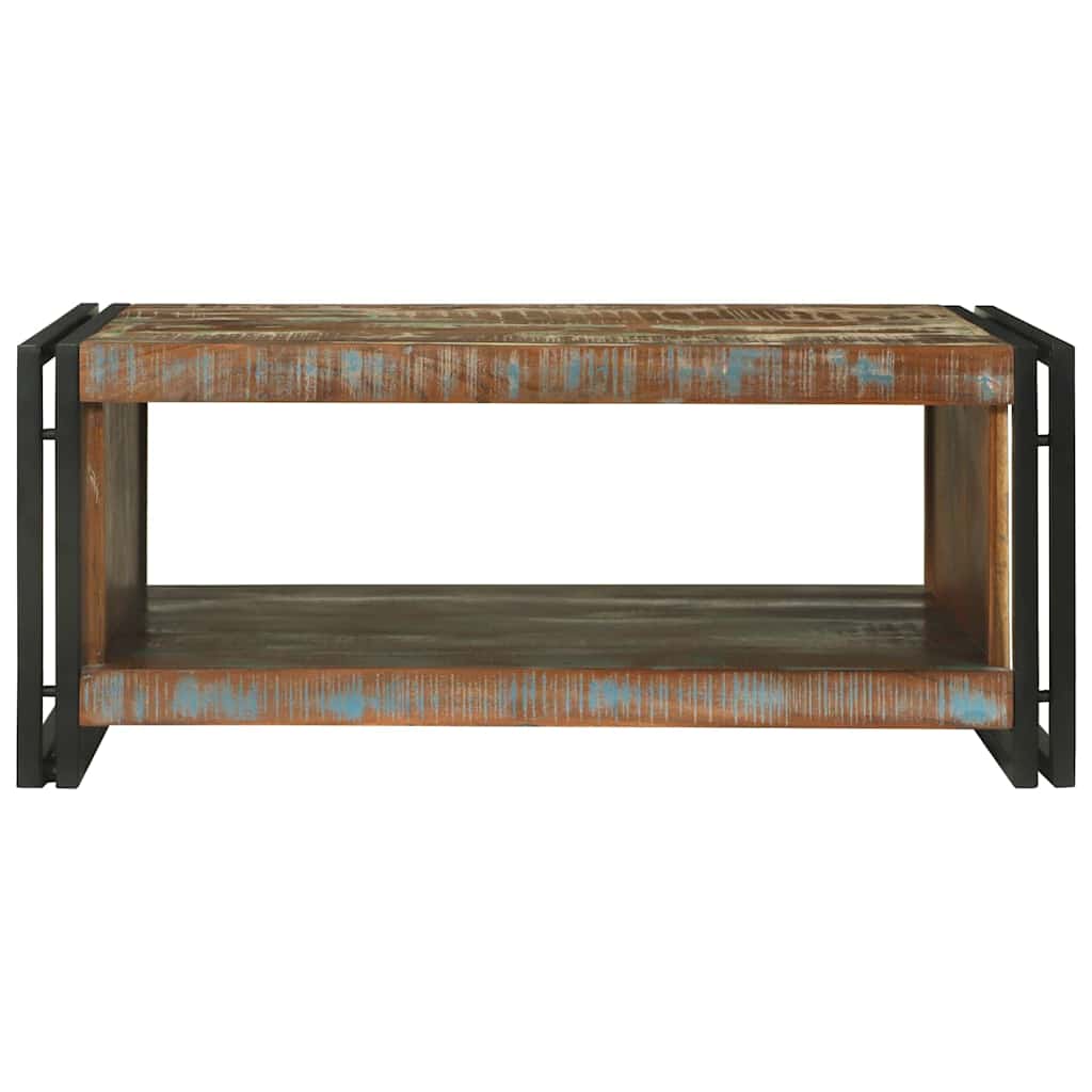 Tavolino da salotto 90 x 50 x 38 cm Legno Recuperato Massello | homemem39