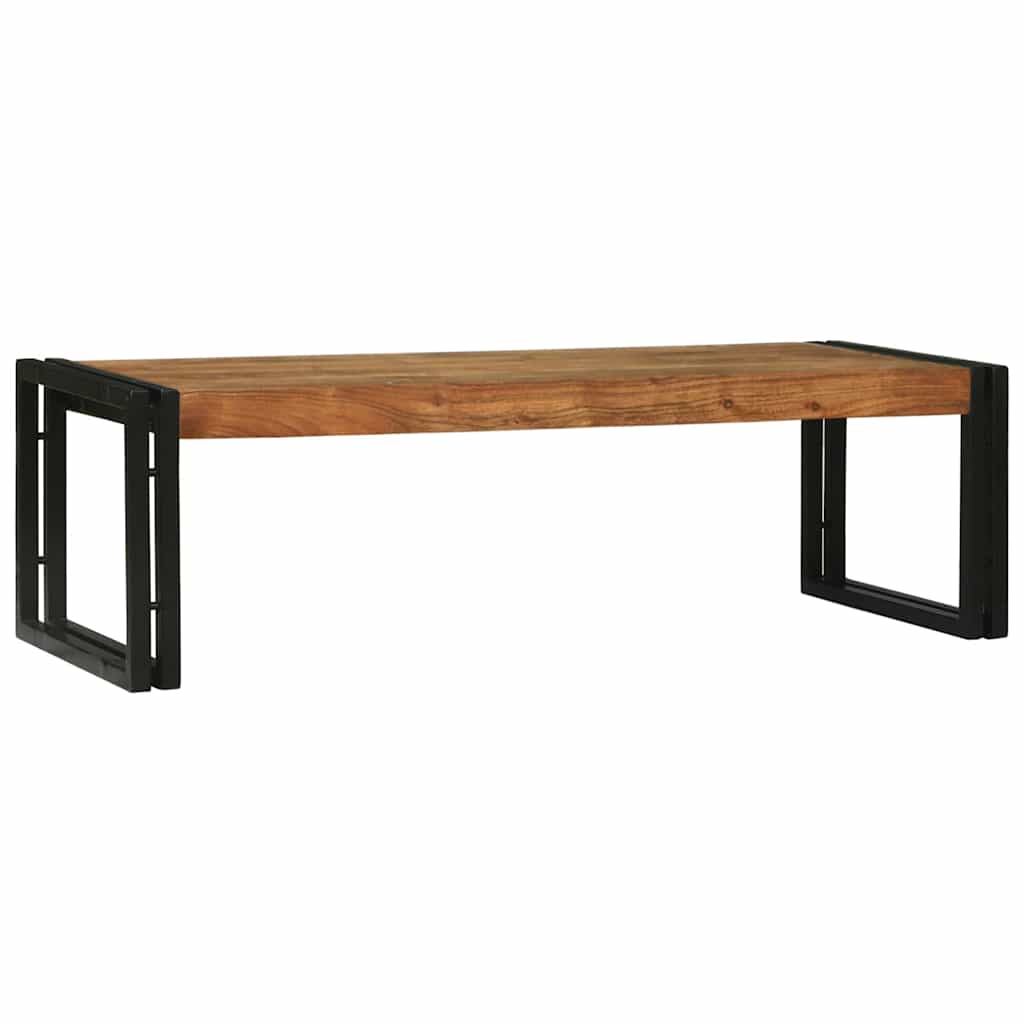 Tavolino da salotto 2 pcs Marrone Legno di Acacia Massello | homemem39