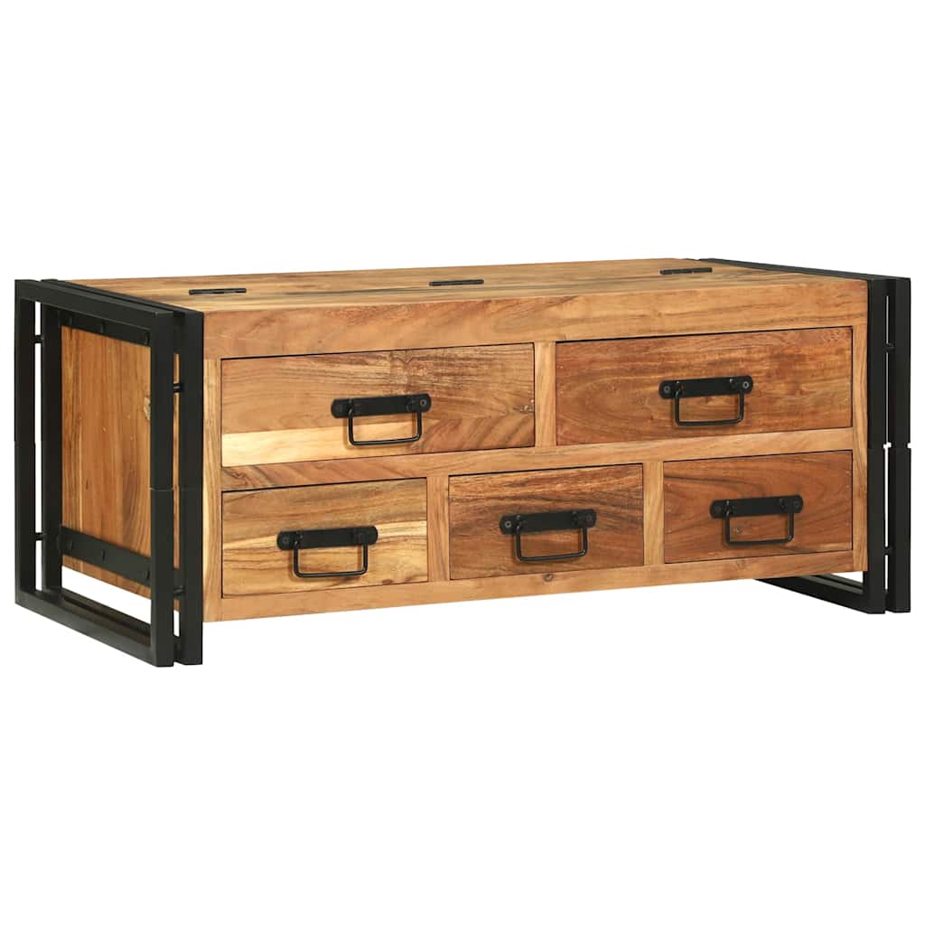 Tavolino da salotto Marrone Legno di Acacia Massello | homemem39
