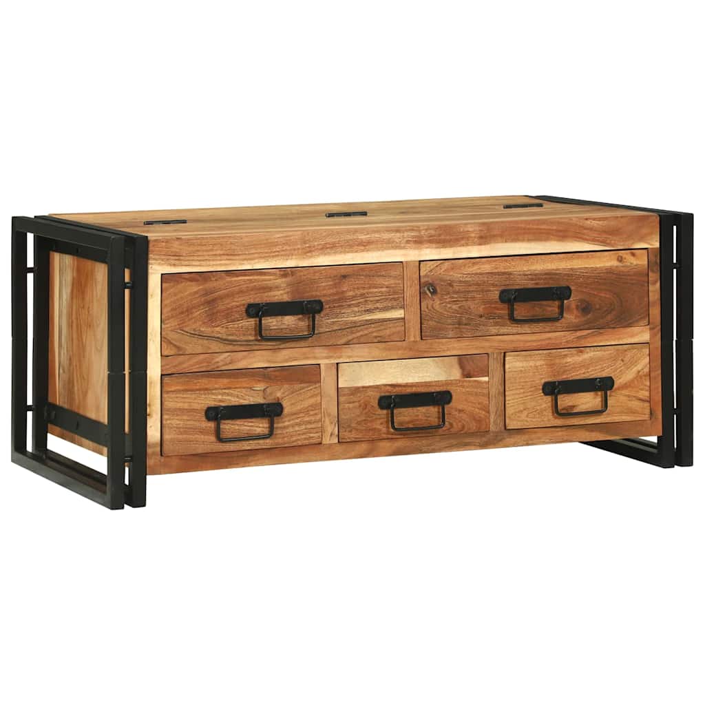 Tavolino da salotto Marrone Legno di Acacia Massello | homemem39