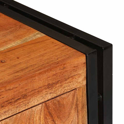 Mobile TV Marrone 120 x 33 x 50 cm legno massello di acacia