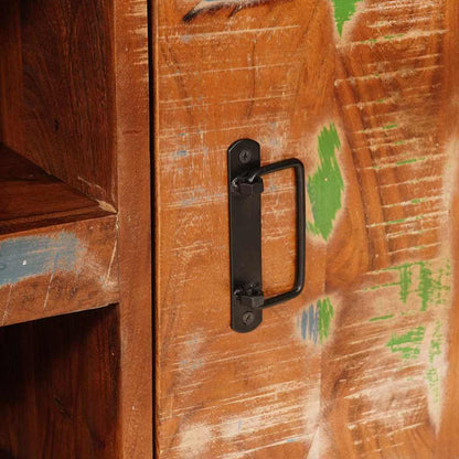 Mobile TV con lo scaffale Multicolore legno massello di riciclo