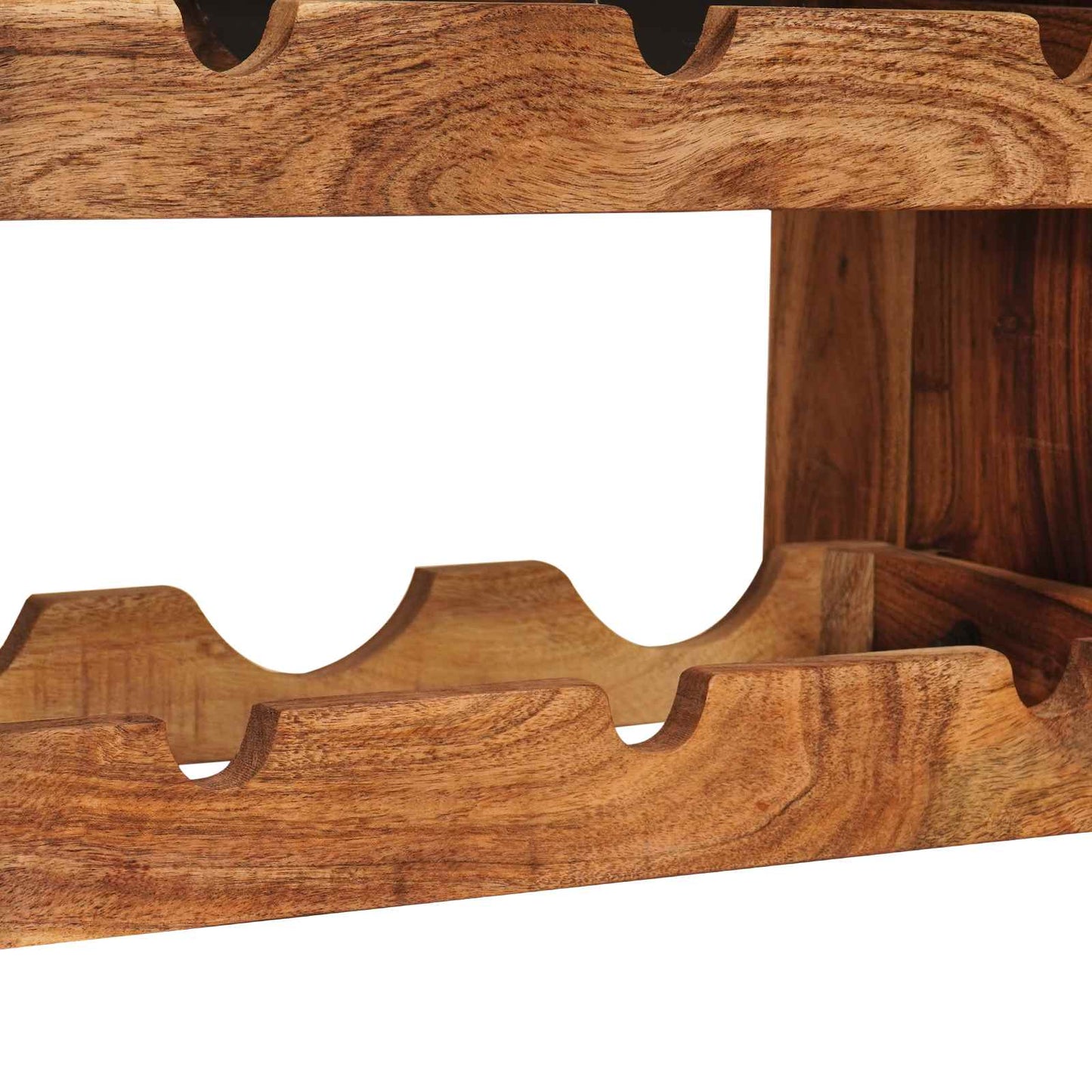 Portabottiglie 100 x 45 x 33 cm Legno di Acacia Massello