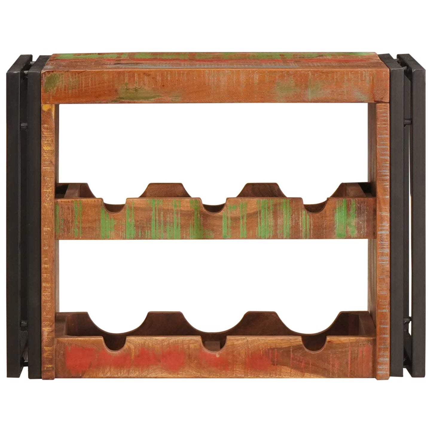 Portabottiglie 100 x 45 x 33 cm Legno massello riciclato