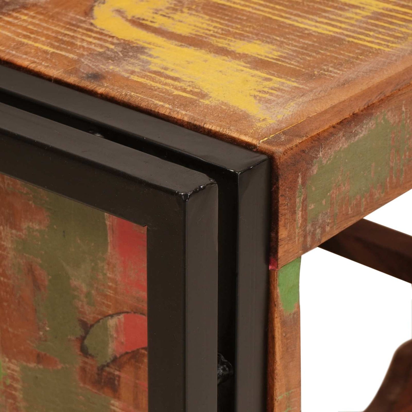 Portabottiglie 100 x 45 x 33 cm Legno massello riciclato