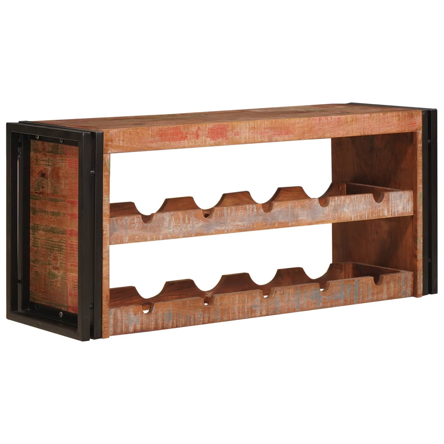 Portabottiglie 100 x 45 x 33 cm Legno massello riciclato