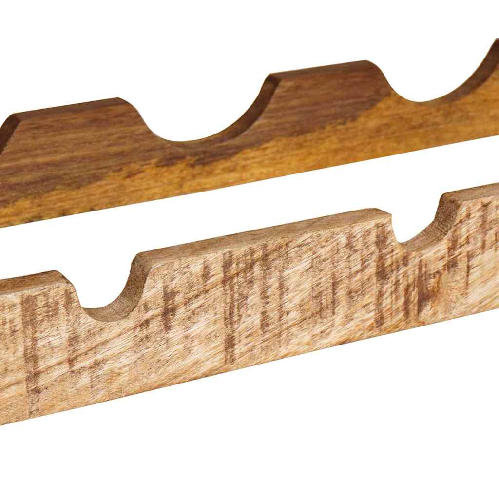 Portabottiglie 100 x 45 x 33 cm Legno di Mango Grezzo Massiccio