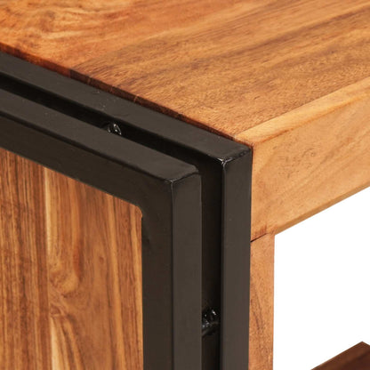 Portabottiglie 100 x 45 x 33 cm Legno di Acacia Massello