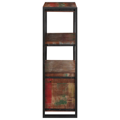 Libreria con Porte Marrone Legno Recuperato Massello e Metallo