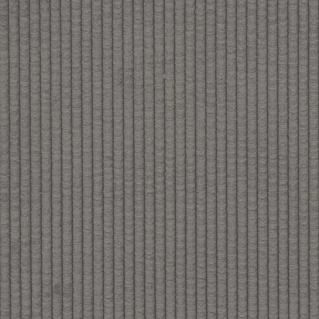 Divano Modulare con Cuscini in Tessuto a Coste Grigio Chiaro - homemem39