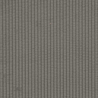 Divano Modulare con Cuscini in Tessuto a Coste Grigio Chiaro - homemem39