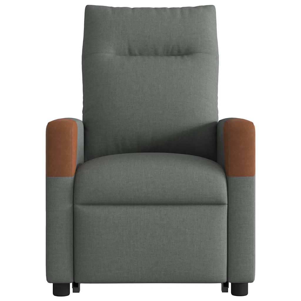 Poltrona Alzapersona Reclinabile Elettrica Grigio Scuro Tessuto | homemem39