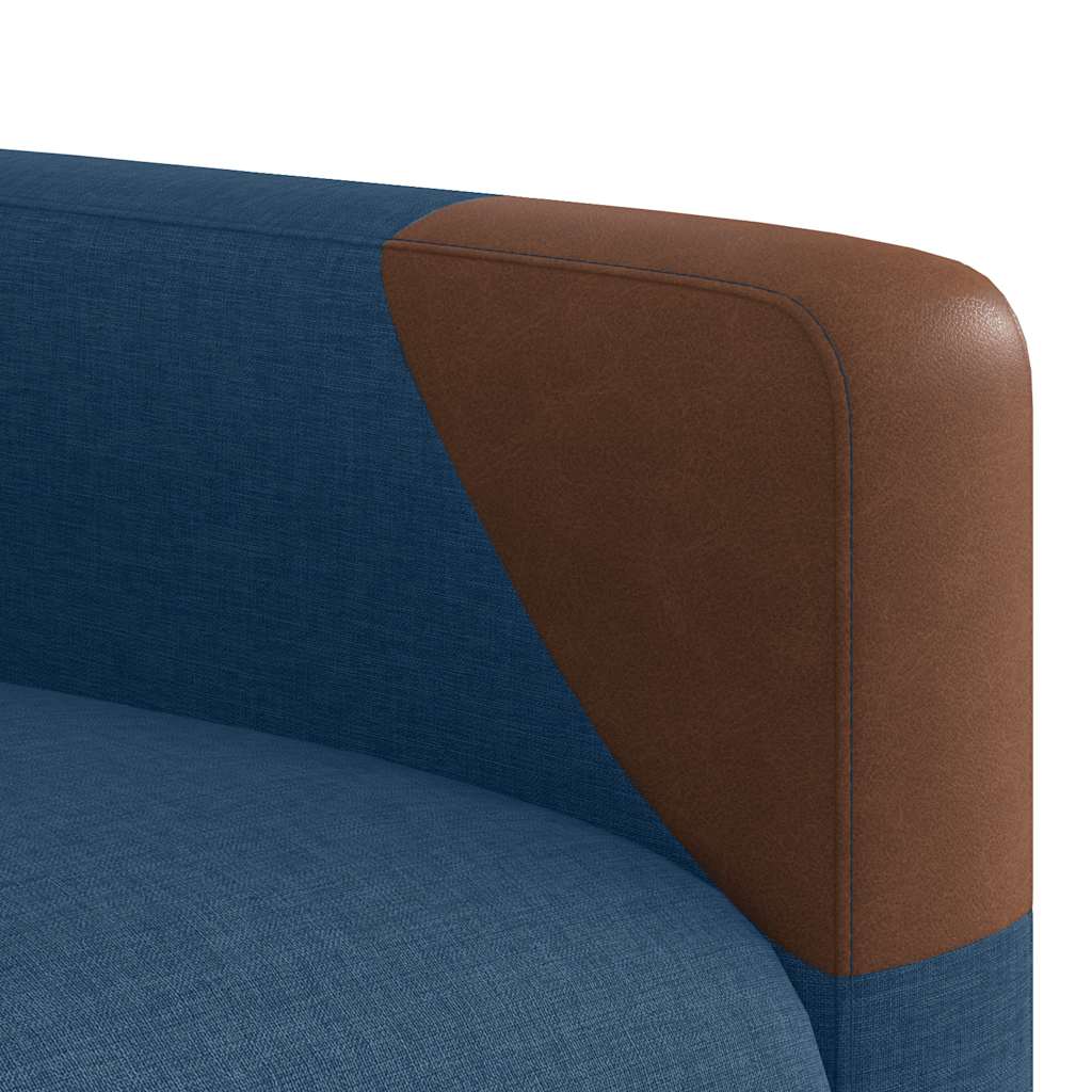 Poltrona Alzapersona Reclinabile Elettrica Blu in Tessuto | homemem39