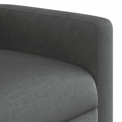 Poltrona Alzapersona Reclinabile Grigio Scuro in Tessuto