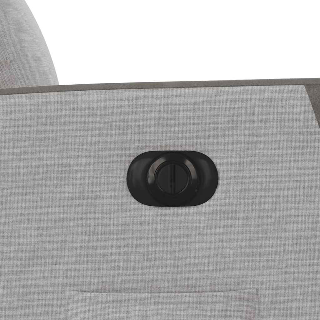 Poltrona Elettrica Reclinabile Grigio Nuvola in Tessuto - homemem39