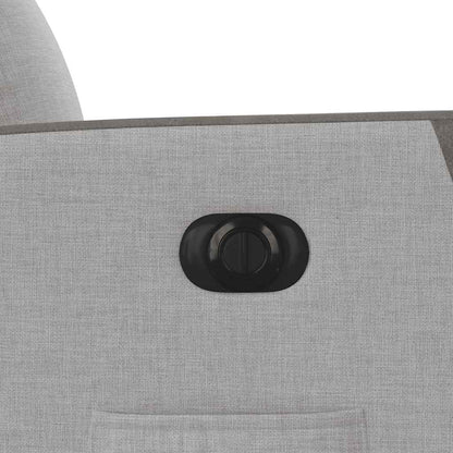 Poltrona Elettrica Reclinabile Grigio Nuvola in Tessuto - homemem39