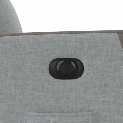 Poltrona Elettrica Reclinabile Grigio Chiaro in Tessuto - homemem39