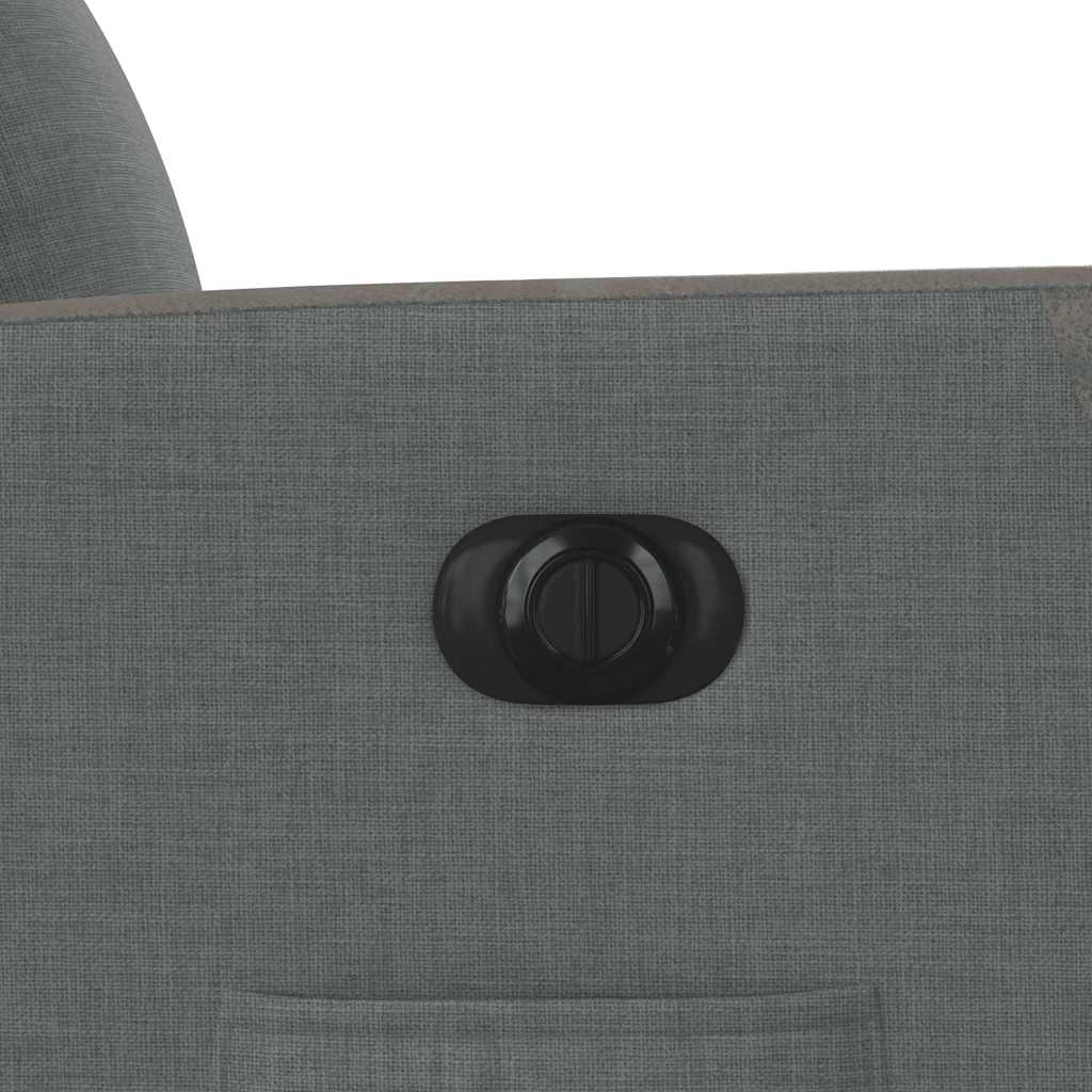 Poltrona Elettrica Reclinabile Grigio Scuro in Tessuto - homemem39