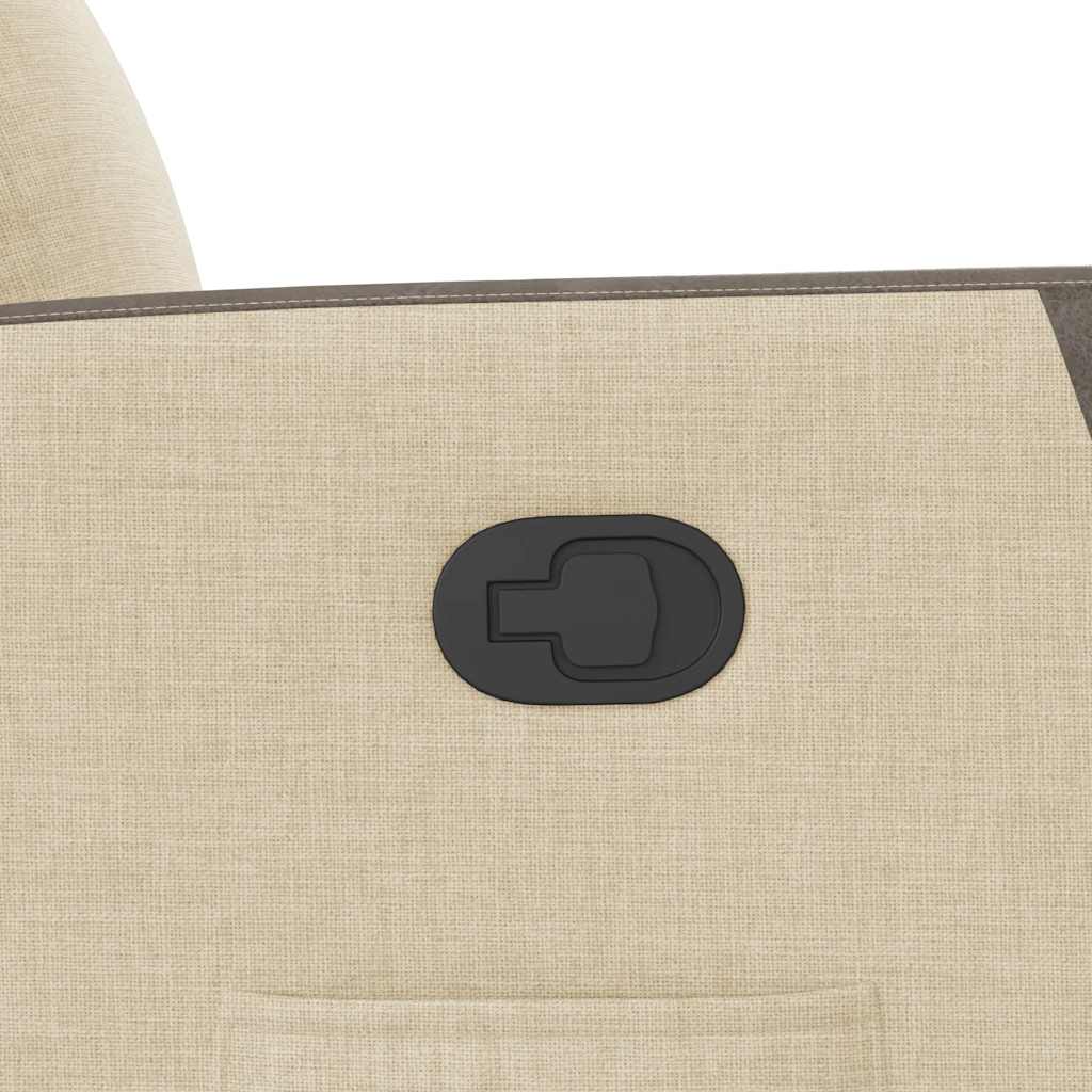 Poltrona Alzapersona Reclinabile Crema in Tessuto - homemem39