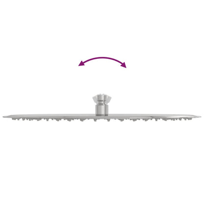 Testa Doccia a Pioggia in Acciaio Inox 304 40 cm Rotonda - homemem39