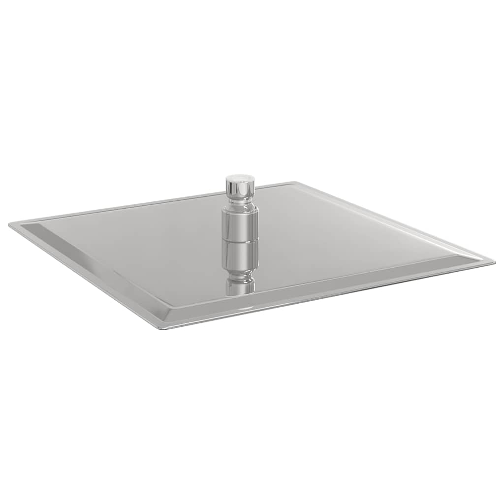 Testa Doccia a Pioggia in Acciaio Inox 304 25x25 cm Quadrata - homemem39