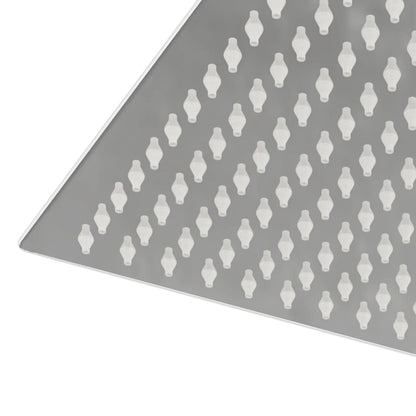 Testa Doccia a Pioggia in Acciaio Inox 304 25x25 cm Quadrata - homemem39