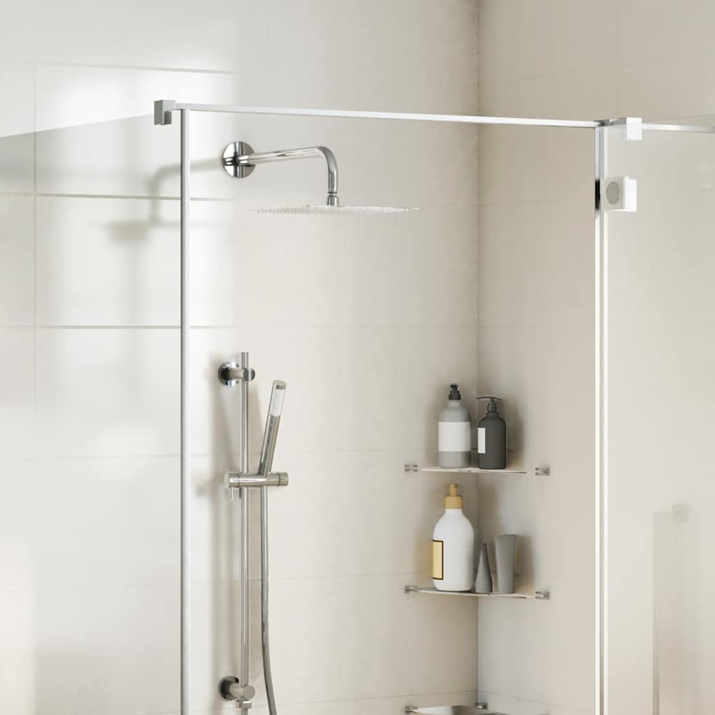 Testa Doccia a Pioggia in Acciaio Inox 304 25x25 cm Quadrata - homemem39