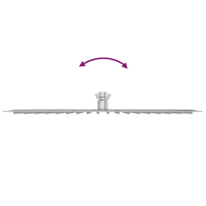 Testa Doccia a Pioggia in Acciaio Inox 304 40x40 cm Quadrata - homemem39