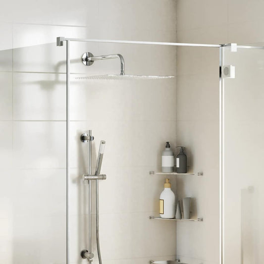Testa Doccia a Pioggia in Acciaio Inox 304 40x40 cm Quadrata - homemem39