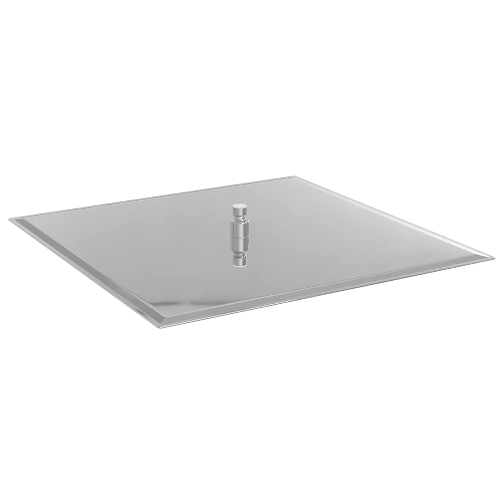 Testa Doccia a Pioggia in Acciaio Inox 304 50x50 cm Quadrata - homemem39