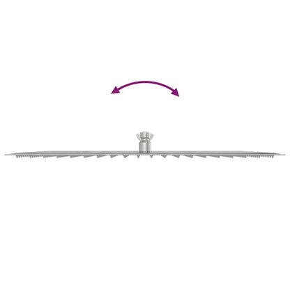 Testa Doccia a Pioggia in Acciaio Inox 304 50x50 cm Quadrata - homemem39