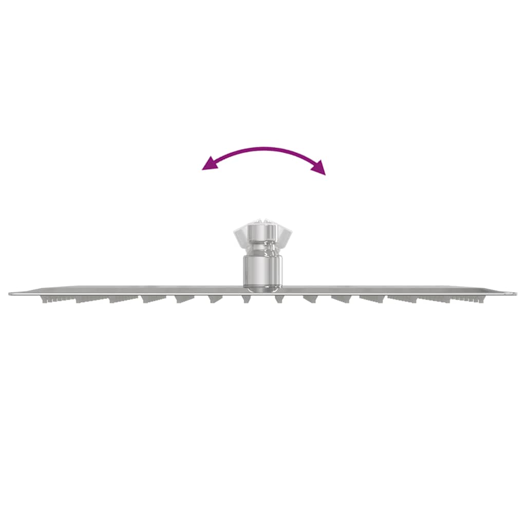 Testa Doccia a Pioggia Acciaio Inox 304 30x20 cm Rettangolare - homemem39