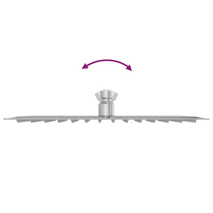 Testa Doccia a Pioggia Acciaio Inox 304 30x20 cm Rettangolare - homemem39