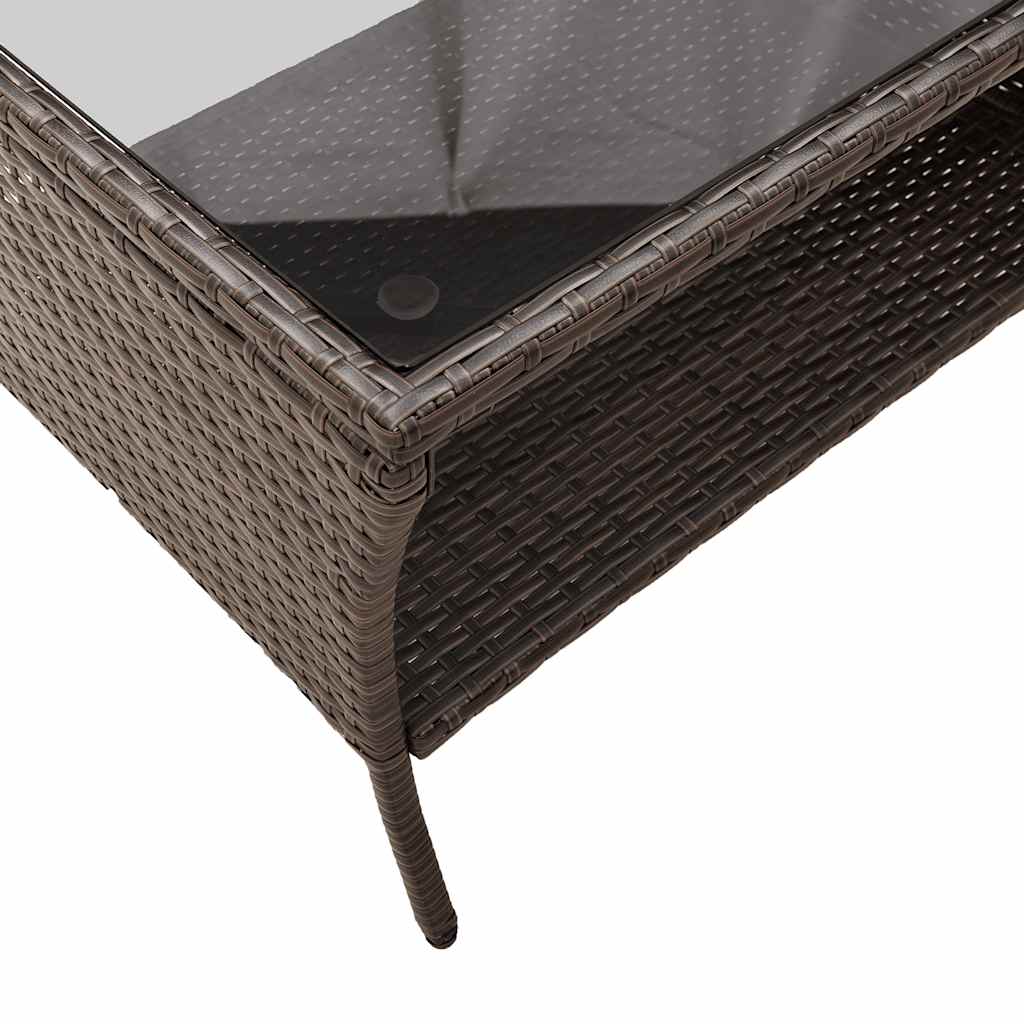 Set Divano da Giardino 6 pz con Cuscini Marrone in Polyrattan - homemem39