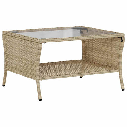 Set Divano da Giardino 6 pz con Cuscini Beige in Polyrattan | homemem39